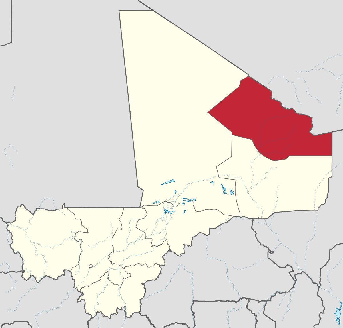 Térkép kidal Mali