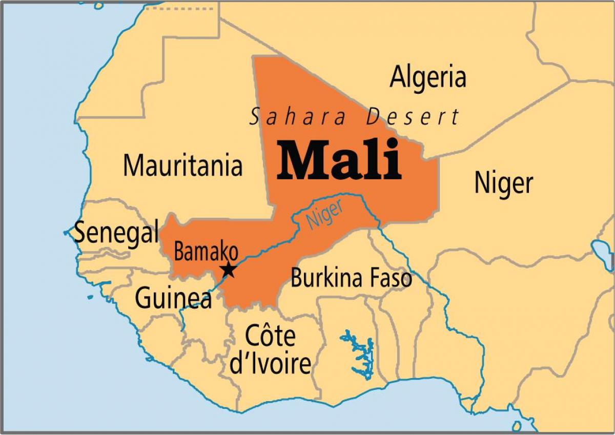Térkép bamako Mali