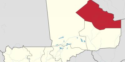Térkép kidal Mali