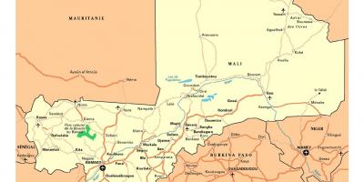 Térkép Mali városok